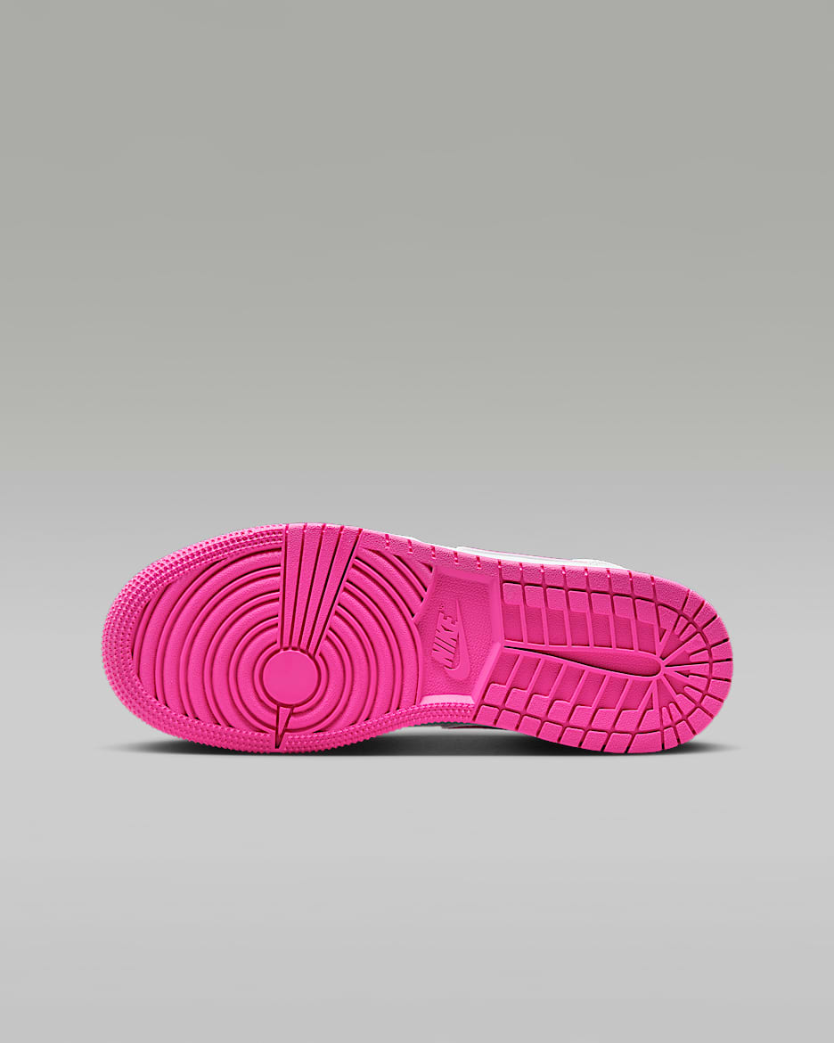 Pink bottom jordans discount